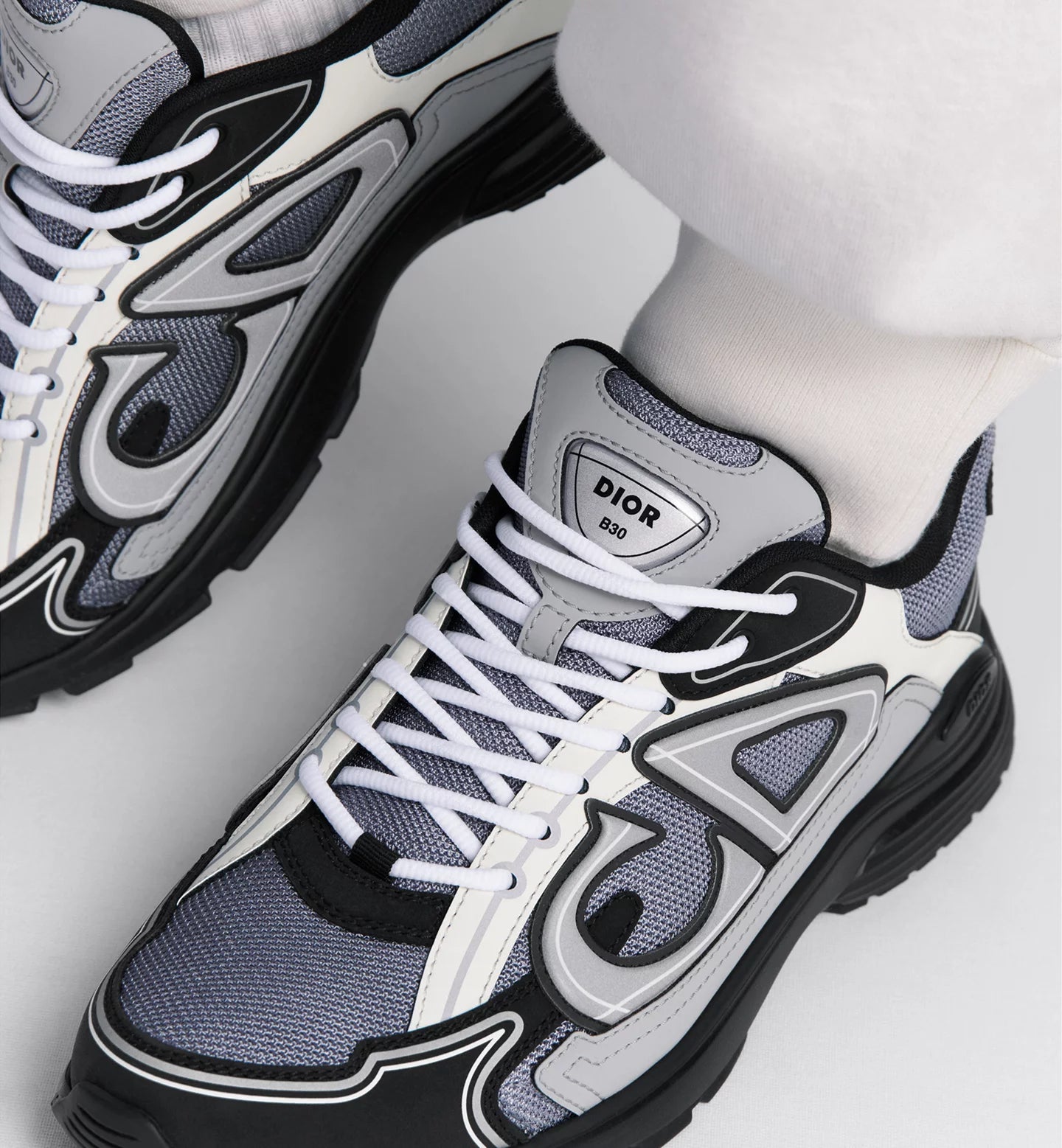 DIOR B30 GRISE NOIRE BLANCHE