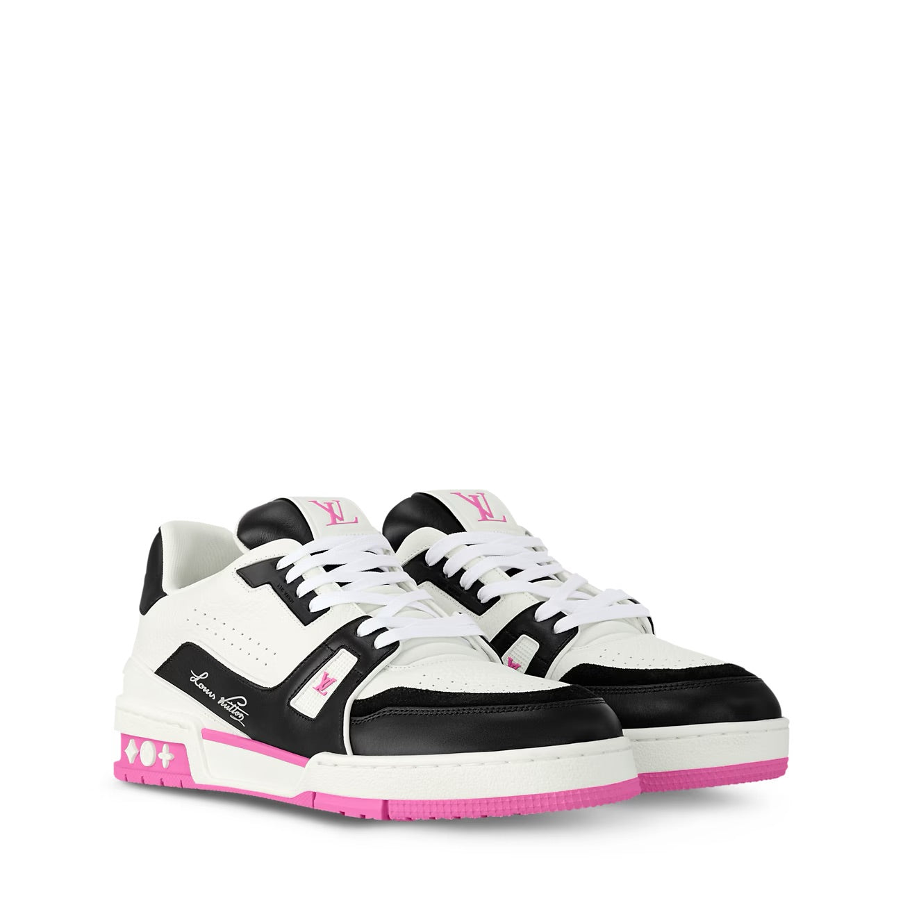 LOUIS VUITTON TRAINER NOIRE ROSE