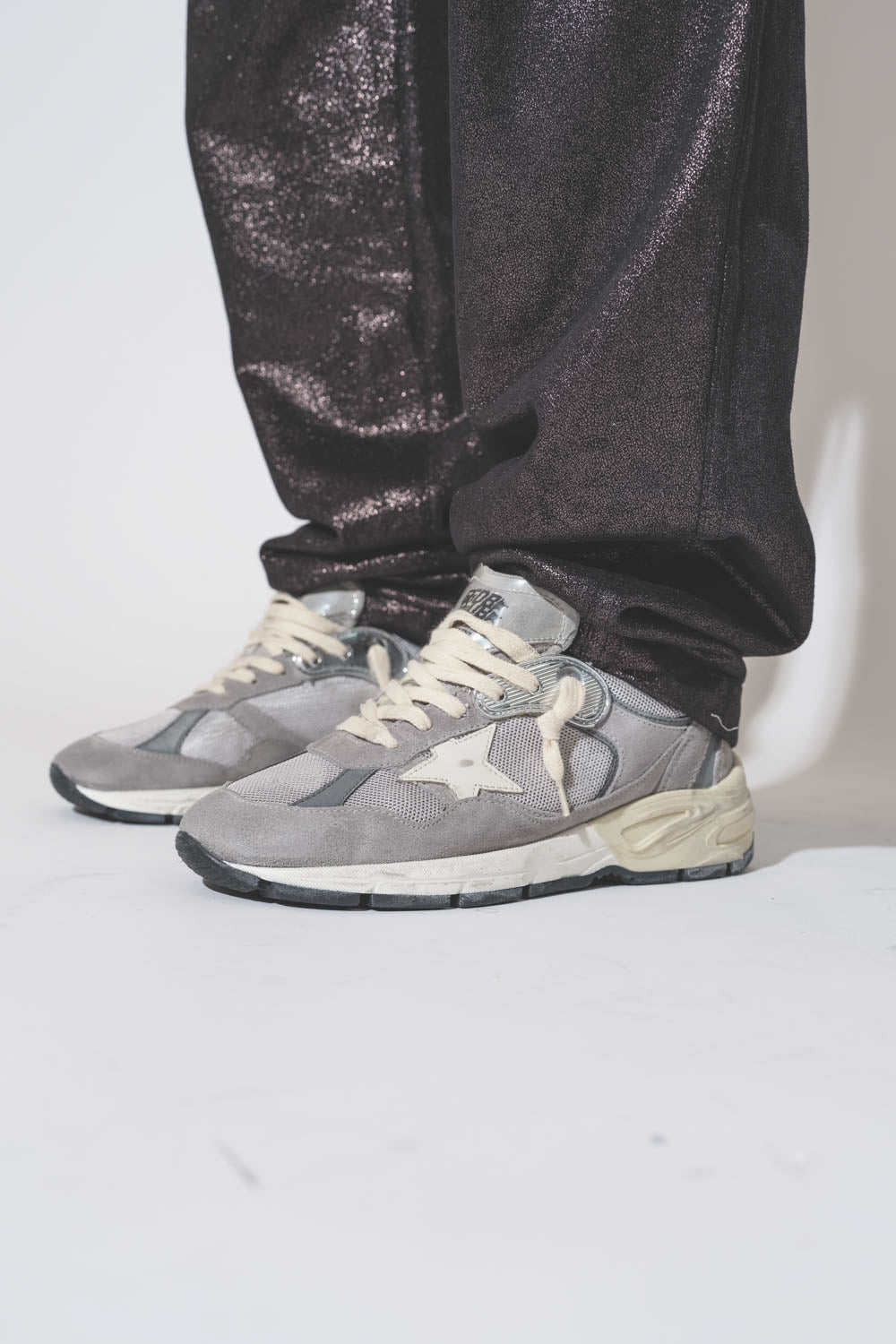 GOLDEN GOOSE DAD STAR GRISE