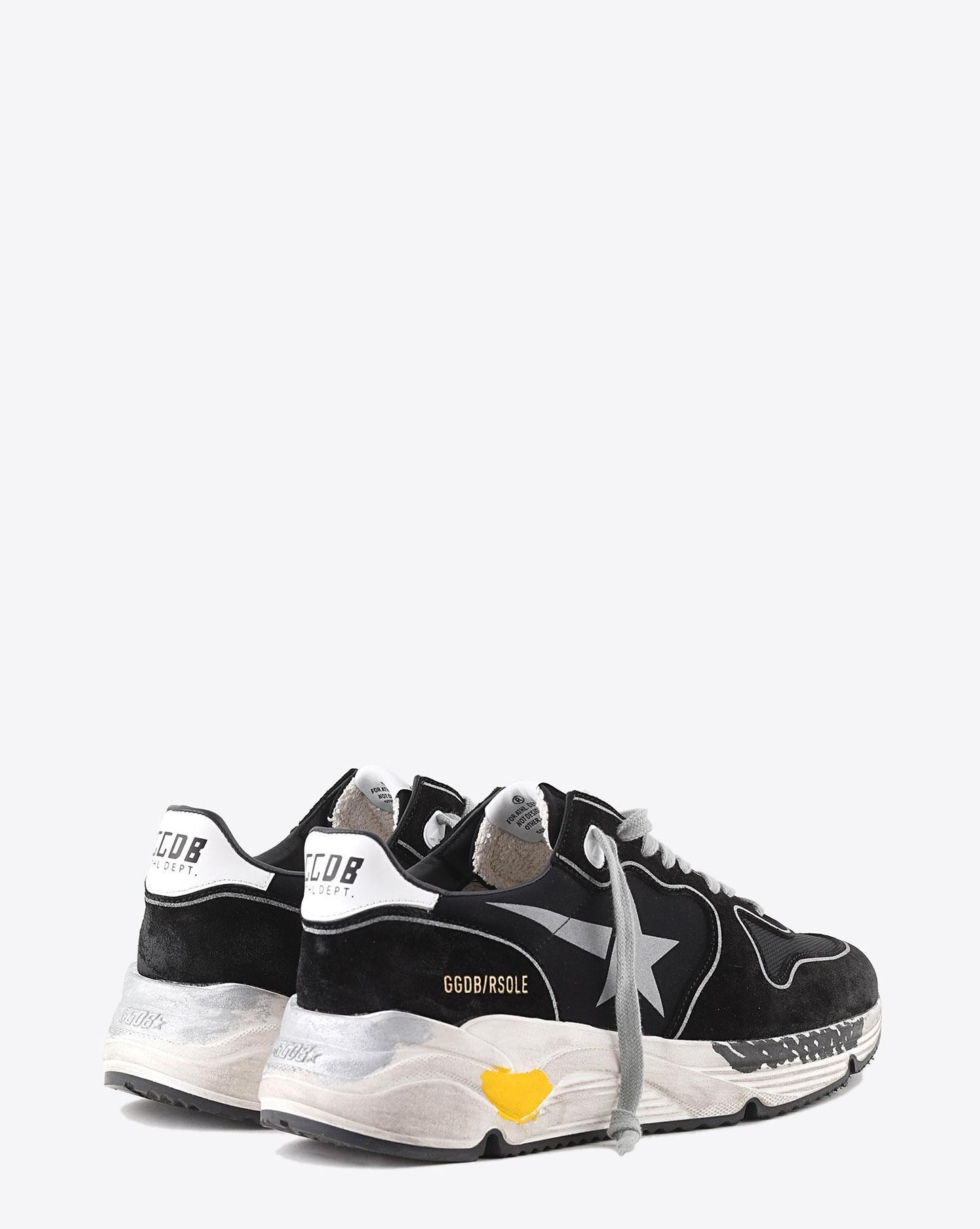GOLDEN GOOSE RUNNING NOIRE ARGENTÉE BLANCHE