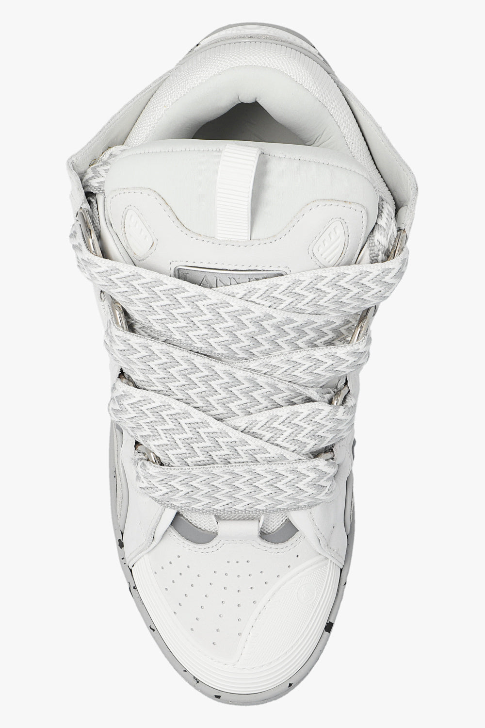 LANVIN CURB GRISE BLANCHE