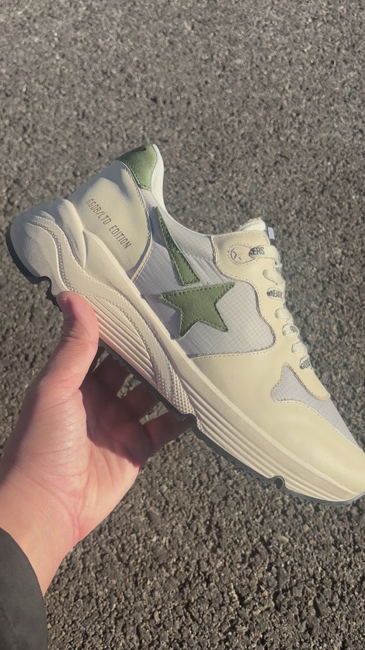 GOLDEN GOOSE RUNNING BEIGE KAKI